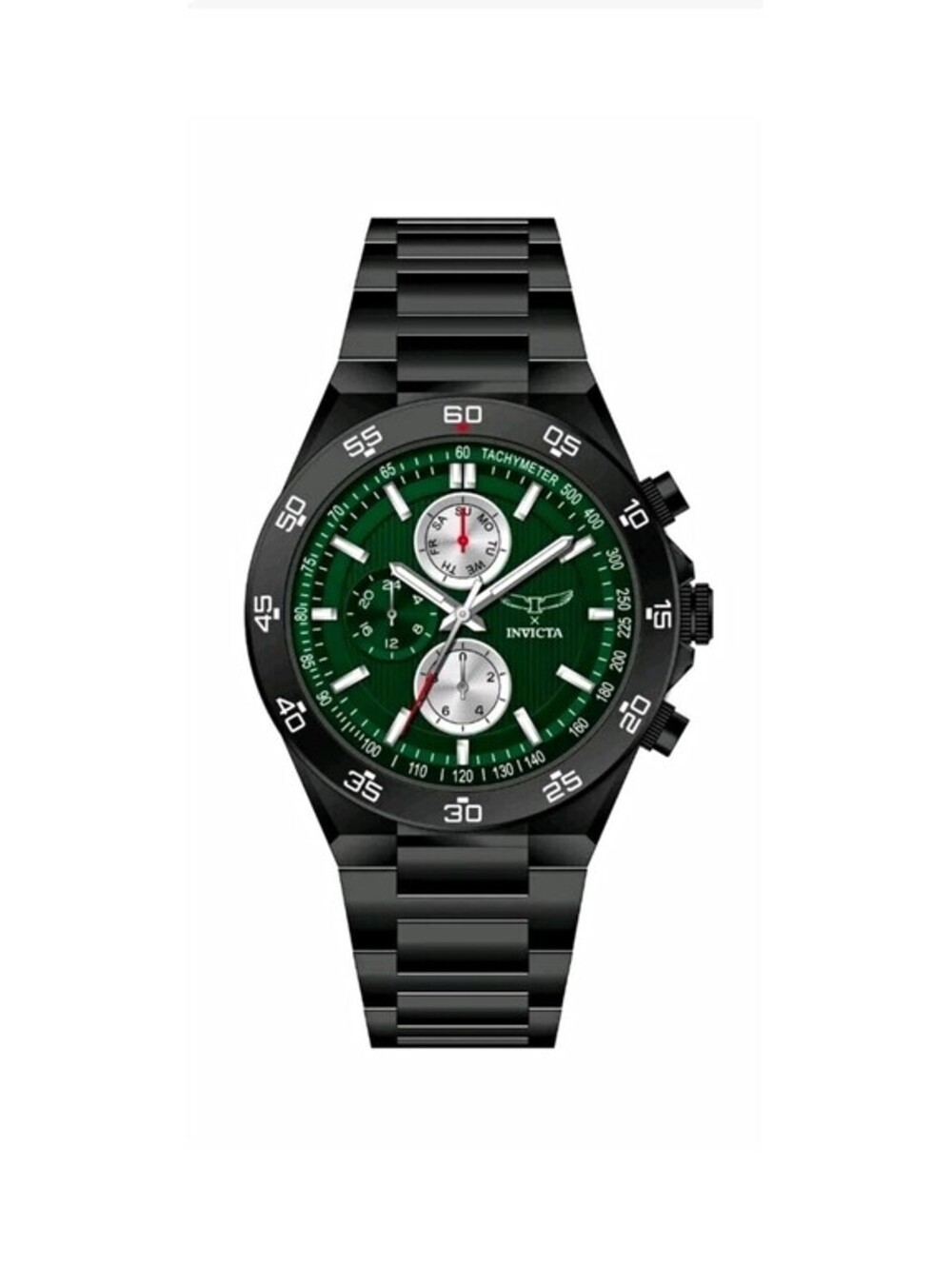69981 - Invicta S1 Rally Men's Watch - 43mm, Black With Green Face (69981)